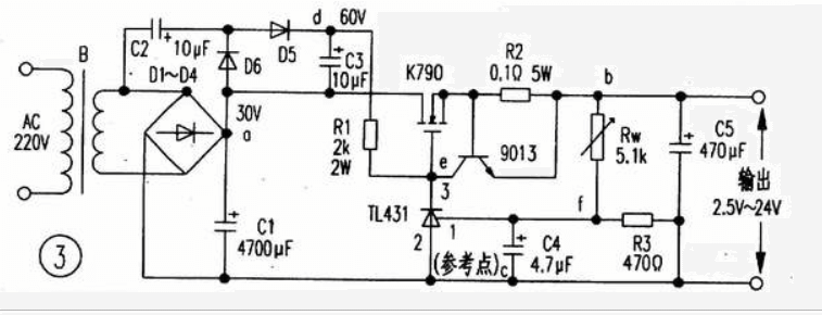大功率可调直流稳压电源怎么用TL431制作？